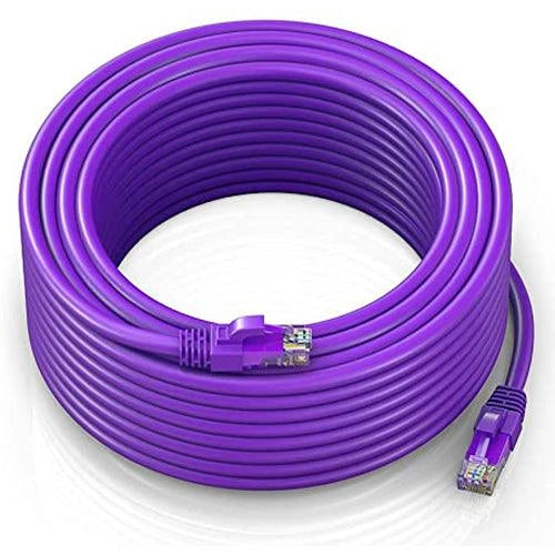 FEDUS Cat6A Shielded Sftp STP High Speed Gigabit Computer Network Internet Rj45 Lan Wire Patch Ethernet Cable Faster Than Cat6/Cat5E/Cat5 For Personal Computer - 4 Pair, purple