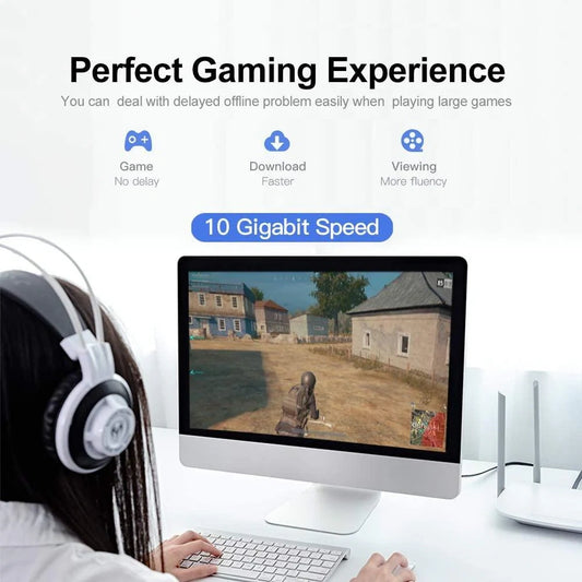 FEDUS Cat7 Ethernet Cable, Pure Copper Flat RJ45 LAN Cable Cable 10 Gigabit 600MHZ Patch Network Cable Internet Cable RJ45 Wire Cord to Computer for Gaming, Modem, Router, LAN ADSL