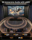 FEDUS Certified Premium 8K High-Speed HDMI Cable (8K@60Hz & 4K@120Hz) Nylon Braided HDMI Cables Cord 2.1, 48Gbps HDCP 2.2 & 2.3, HDR 10 Ethernet, eARC, Compatible with Laptop, PC, Monitor, TV, PS5/Xbox