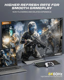 FEDUS Certified Premium 8K High-Speed HDMI Cable (8K@60Hz & 4K@120Hz) Nylon Braided HDMI Cables Cord 2.1, 48Gbps HDCP 2.2 & 2.3, HDR 10 Ethernet, eARC, Compatible with Laptop, PC, Monitor, TV, PS5/Xbox