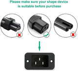 Computer Power Cable Cord – IEC Mains, for PC/Desktop/Monitor/Printer (Black/White)