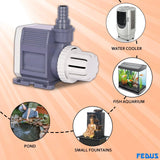 FEDUS Cooler Water Pump, Aquarium water pump, 20 Watt Submersible Small cooler Water Lifting Pump Motor For Ponds, Fountain, Desert Air Cooler, Fish Tank, Statuary, Hydroponics