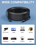 FEDUS Dc Male to Female Plug 1.5M Cable 20AWG DC Power Adapter Extension Cord 2.1mm x 5.5mm DC 12V Power Adapter Dc Extension Cord For CCTV Camera, DVR, NVR, LED Strip, Baby Monitor, IP Camera, Black