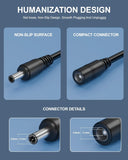 FEDUS Dc Male to Female Plug Cable 20AWG DC Power Adapter Extension Cord 2.1mm x 5.5mm DC 12V Power Adapter Dc Extension Cord For CCTV Camera, DVR, NVR, LED Strip, Baby Monitor, IP Camera, Black