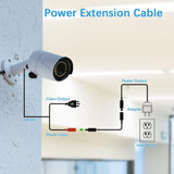 FEDUS Dc Male to Female Plug Cable 20AWG DC Power Adapter Extension Cord 2.1mm x 5.5mm DC 12V Power Adapter Dc Extension Cord For CCTV Camera, DVR, NVR, LED Strip, Baby Monitor, IP Camera, Black