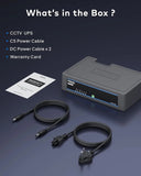 FEDUS ENERGO 8 Channel CCTV UPS 12V 8Amp Battery Backup for Wi-Fi Router, Security Camera, DVR, CCTV UPS with Zero-Lag Switching, Li-ion Battery & Over-Current Protection 2-Year Warranty FEDUS