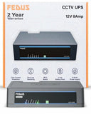 FEDUS ENERGO 8 Channel CCTV UPS 12V 8Amp Battery Backup for Wi-Fi Router, Security Camera, DVR, CCTV UPS with Zero-Lag Switching, Li-ion Battery & Over-Current Protection 2-Year Warranty FEDUS