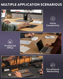 FEDUS PoE Ethernet Switch, 8 Port Gigabit Ethernet Splitter, Plug & Play, Desktop Network Switch Hub, Unmanaged, Compact, with LED, Fanless Quiet, for Internet Cable, Laptop, Router, NAS