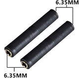 FEDUS 1/4 Inch Female to Female Coupler 6.35 mm TRS/TS Audio Connector, TRS Stereo and Mono Jack Adapter Joiner, Headphones Cable Extension Connector for Amplifier Speaker Guitar Sound (Pack 1)