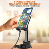 FEDUS FEMO Mobile Holder Stand 360° Rotation Mobile Stand Portable & Foldable Mobile Holder with Adjustable Angles for Perfect View, Lightweight, Universal Mobile Stand for Smartphones, Tablets, iPad