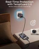 FEDUS Gan charger, fast charger Gan Adapter 1 Type C & 1 USB port Fast Charging Adapter Wall Charger for Samsung, iPhone, Tab/Pad MacBook, Dell, HP, ASUS, 100W, 65W, 45W, Devices, 2 Yr Warranty