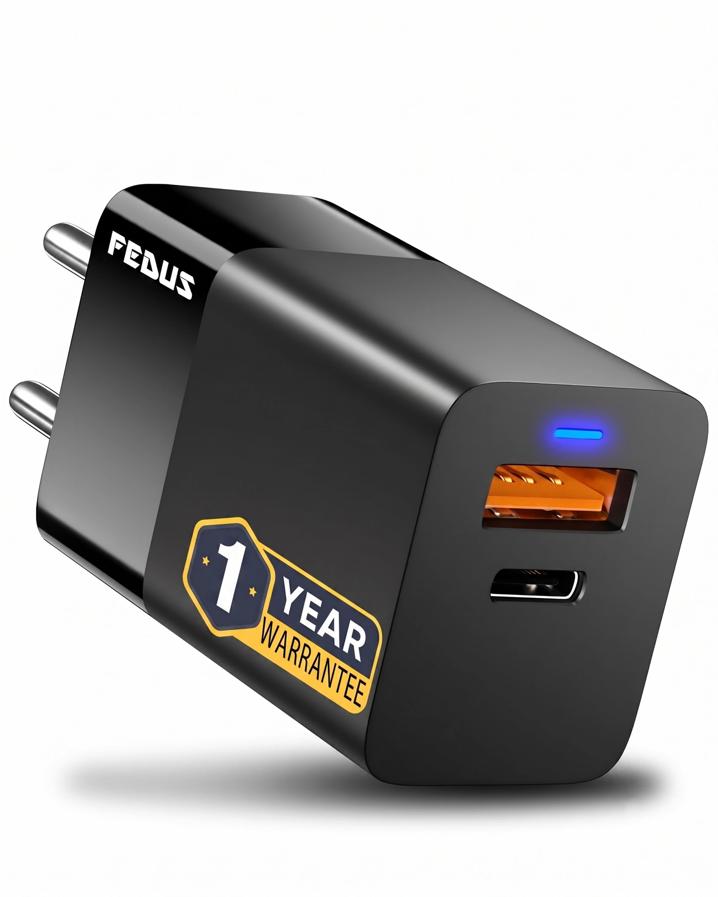FEDUS Gan charger, fast charger Gan Adapter Type C & USB port Fast Charging Adapter Wall Charger for Samsung, iPhone, Tab/Pad MacBook, Dell, HP, ASUS, 100W, 65W, 45W, Devices FEDUS