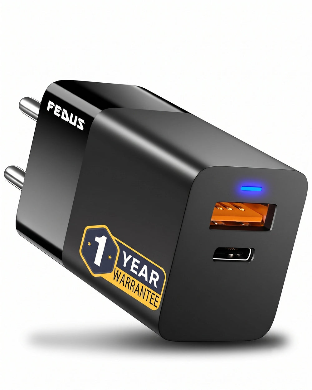 FEDUS Gan charger, fast charger Gan Adapter Type C & USB port Fast Charging Adapter Wall Charger for Samsung, iPhone, Tab/Pad MacBook, Dell, HP, ASUS, 100W, 65W, 45W, Devices FEDUS