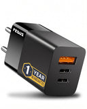 FEDUS Gan charger, fast charger Gan Adapter Type C & USB port Fast Charging Adapter Wall Charger for Samsung, iPhone, Tab/Pad MacBook, Dell, HP, ASUS, 100W, 65W, 45W, Devices FEDUS