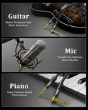 FEDUS Guitar Jack Cable 1.5 Meter, Electric Instrument cable Wire Bass AMP Cord for Electric Bass Guitar, piano keyboard, Mandolin, Amplifier, Speaker, 1/4 inch Mono Jack 1/4" TS Cable