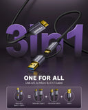 FEDUS Hard Disk Cable Hard Drive Connector USB 3.1 C to Micro B, External Hard Disk Cable for Portable External Hard Drives,WD Elements,Sea gate,Toshiba,Samsung M3 1TB/Galaxy S5/Note 3