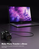 FEDUS Hard Disk Cable Hard Drive Connector USB 3.1 C to Micro B, External Hard Disk Cable for Portable External Hard Drives,WD Elements,Sea gate,Toshiba,Samsung M3 1TB/Galaxy S5/Note 3