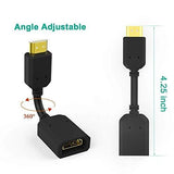 FEDUS HDMI Connector, HDMI Jointer, HDMI Extension Cable, HDMI Extension Cable Small, HDMI Male to Female Adapter, HDMI to HDMI Connector, HDMI Adapter, Extension Coupler (4.5 inch 10cm) Pack 2