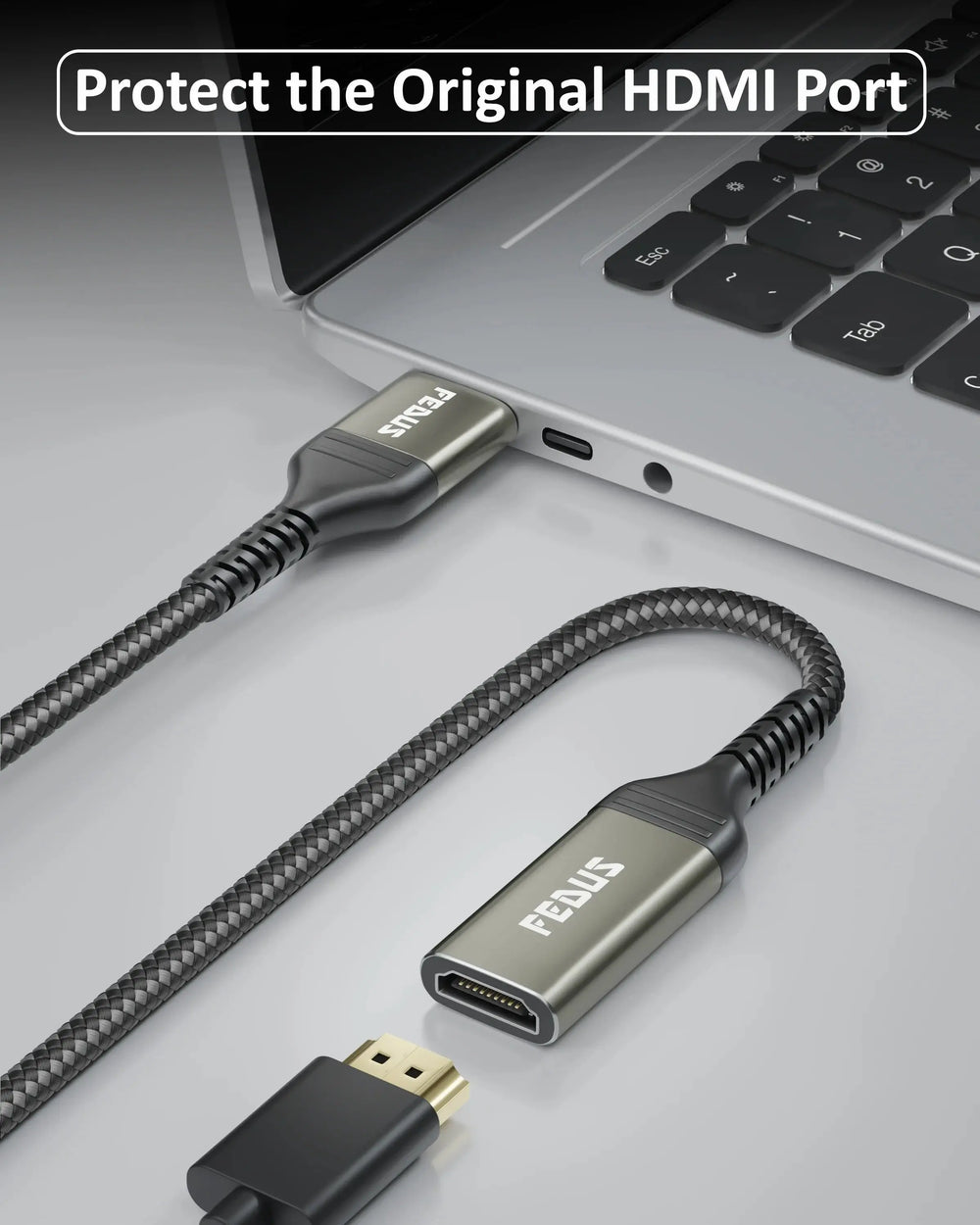 FEDUS HDMI Extension Cable Support 4K@60Hz 3D HDR, Male to Female HDMI Extender Adapter Connector Cord For MacBook Pro, TV Stick PS5 PS4, Laptop, PC, Blu Ray, Google Chromecast, HDTV, Monitor Cheeku Technologies