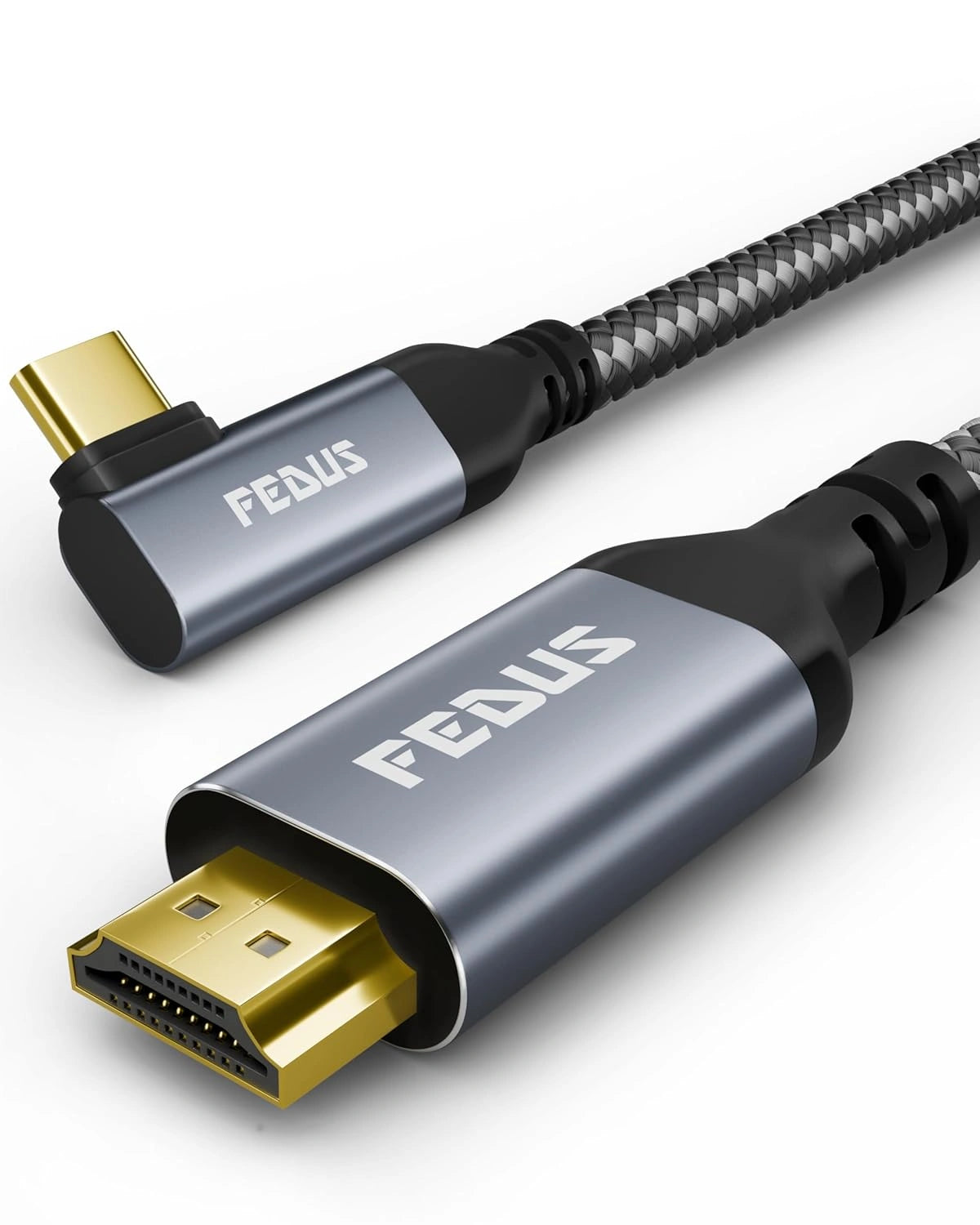 FEDUS HDMI to Type C Cable 1M, USB Type C to HDMI Cable Converter, 4K@60Hz HDMI Adaptor for Monitor Home Office and MAC Thunderbolt 3/4 Compatible for Laptop, Mobile, iPad Pro, MacBook, Chromebook, TV