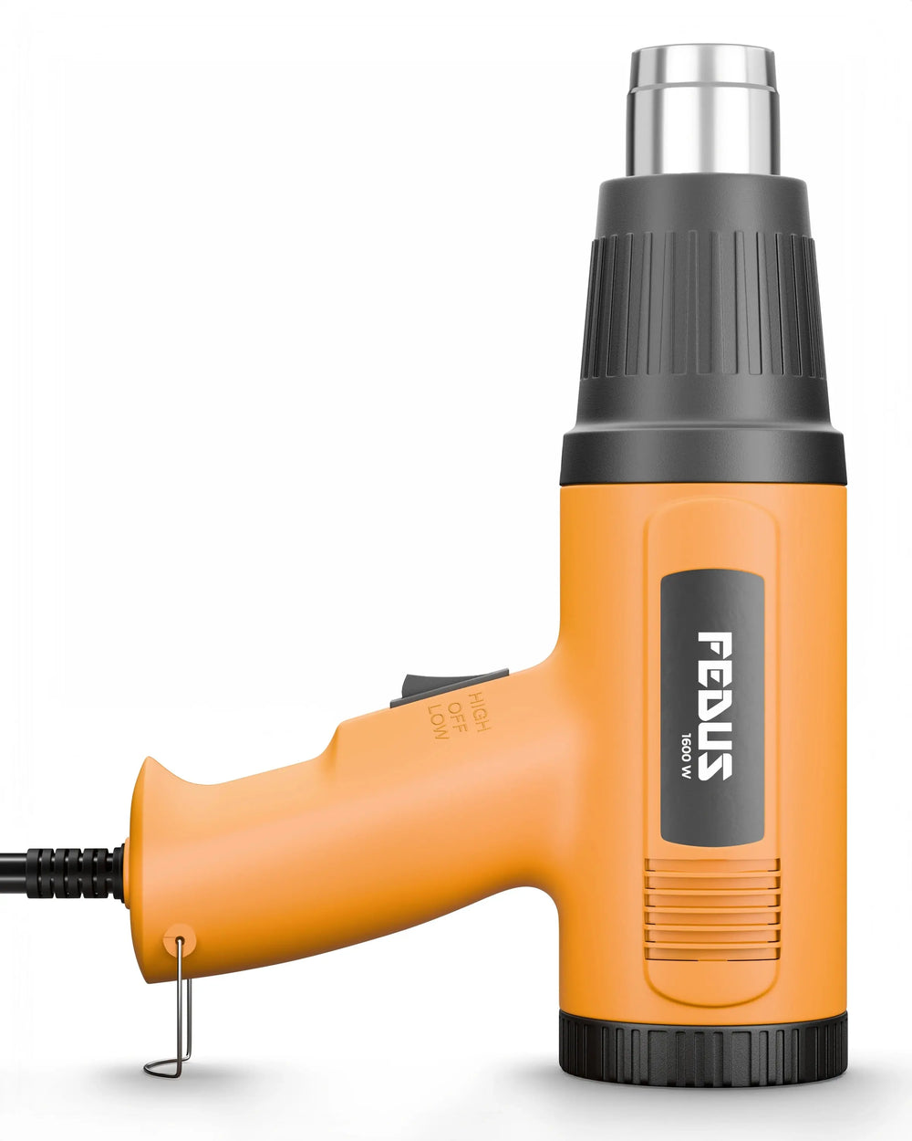 FEDUS Heat Gun Hot Air Gun Temperature Machine 1600W, 2 Temp Settings Great for industrial use & Crafts, Removing & Drying Paint, Shrink Tubing/Wrapping Packing, Bend Plastic Pipes, Epoxy Resin, Yellow FEDUS