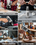 FEDUS Heat Gun Hot Air Gun Temperature Machine 1800W, 2 Temp Settings Great for industrial use & Crafts, Removing & Drying Paint, Shrink Tubing/Wrapping Packing, Bend Plastic Pipes, Epoxy Resin, Grey