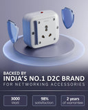 FEDUS Heavy Duty Extension Board 16amp 3000 Watts Heavy Load Capacity Electric Power Extension Switch Cord Strip for Microwave Oven,EV Charger Charging,Iron Press, Induction Stove, AC