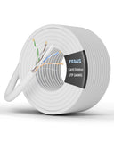 FEDUS Cat6 Outdoor Ethernet Cable Grey/Black/White - Heavy Duty, UV Resistant 1000Mbps