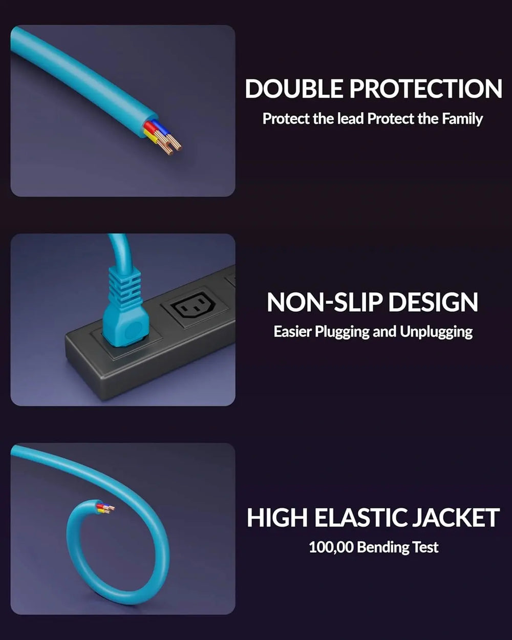 link power cable cyan