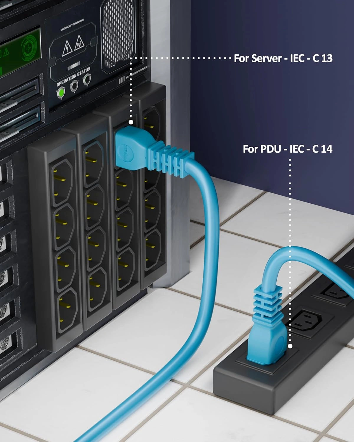 link power cable cyan