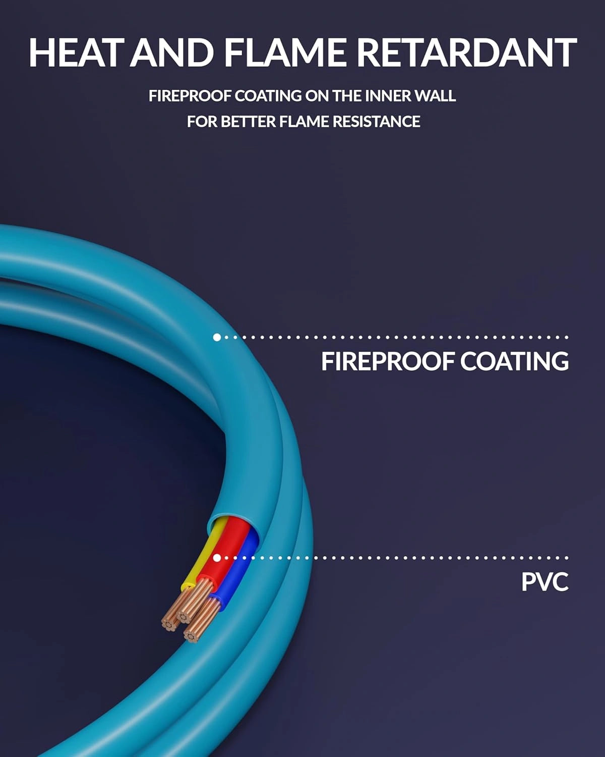 link power cable cyan