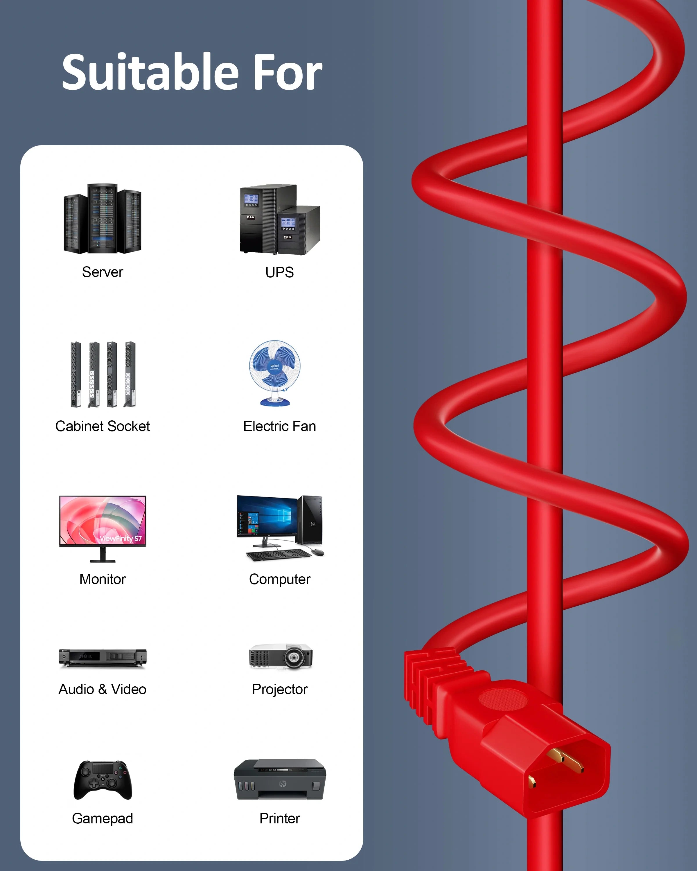 link power cable red