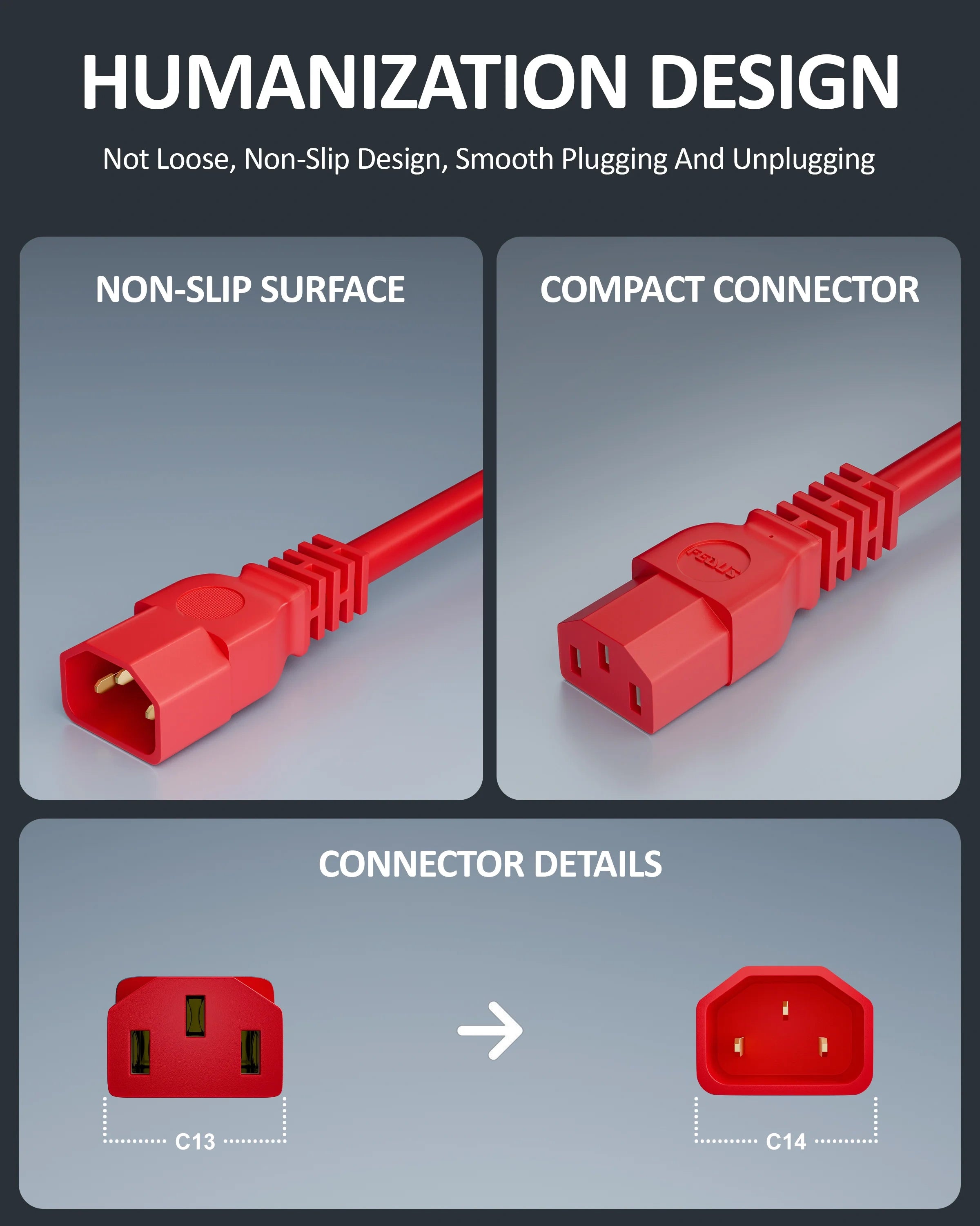 link power cable red