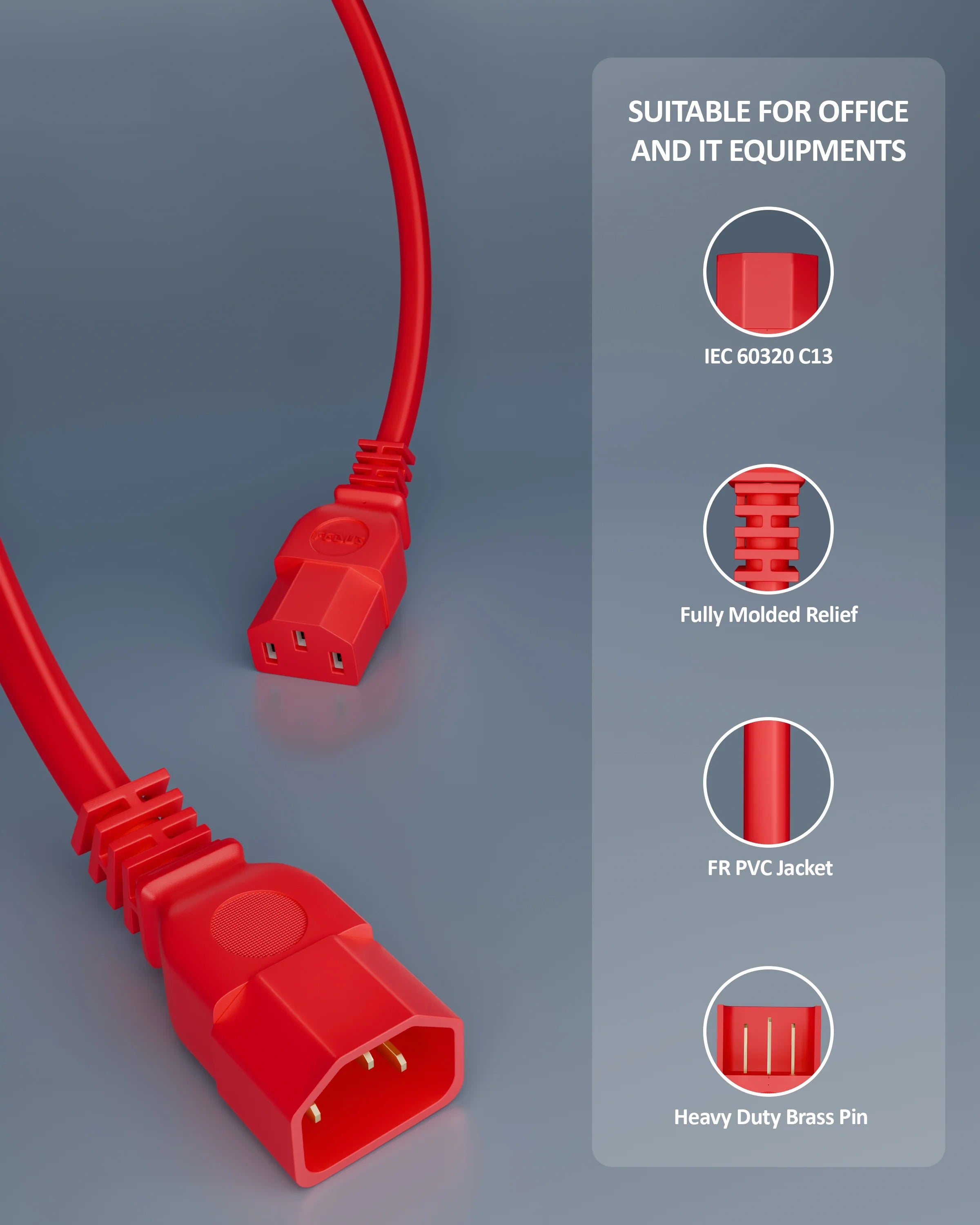 link power cable red