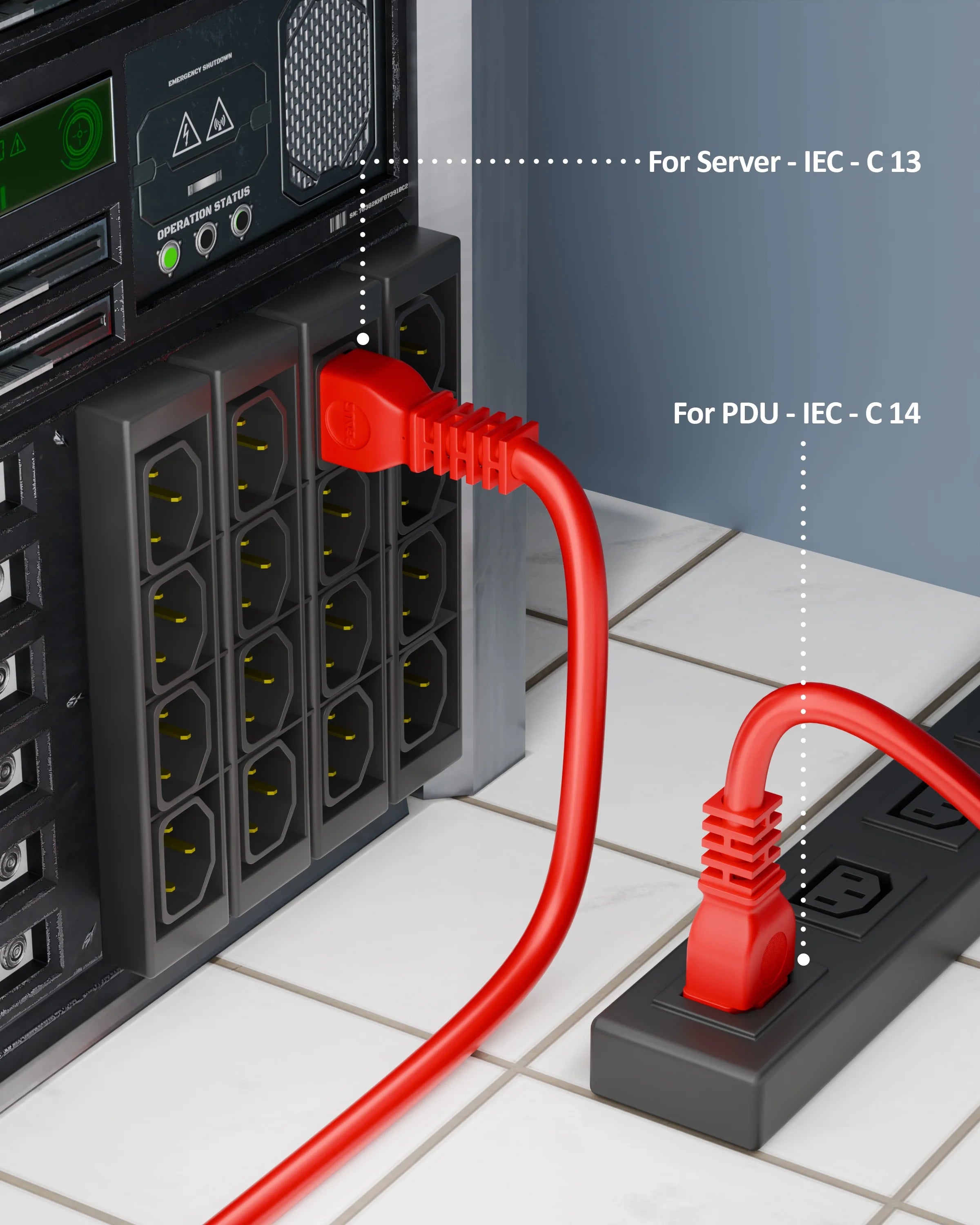 link power cable red