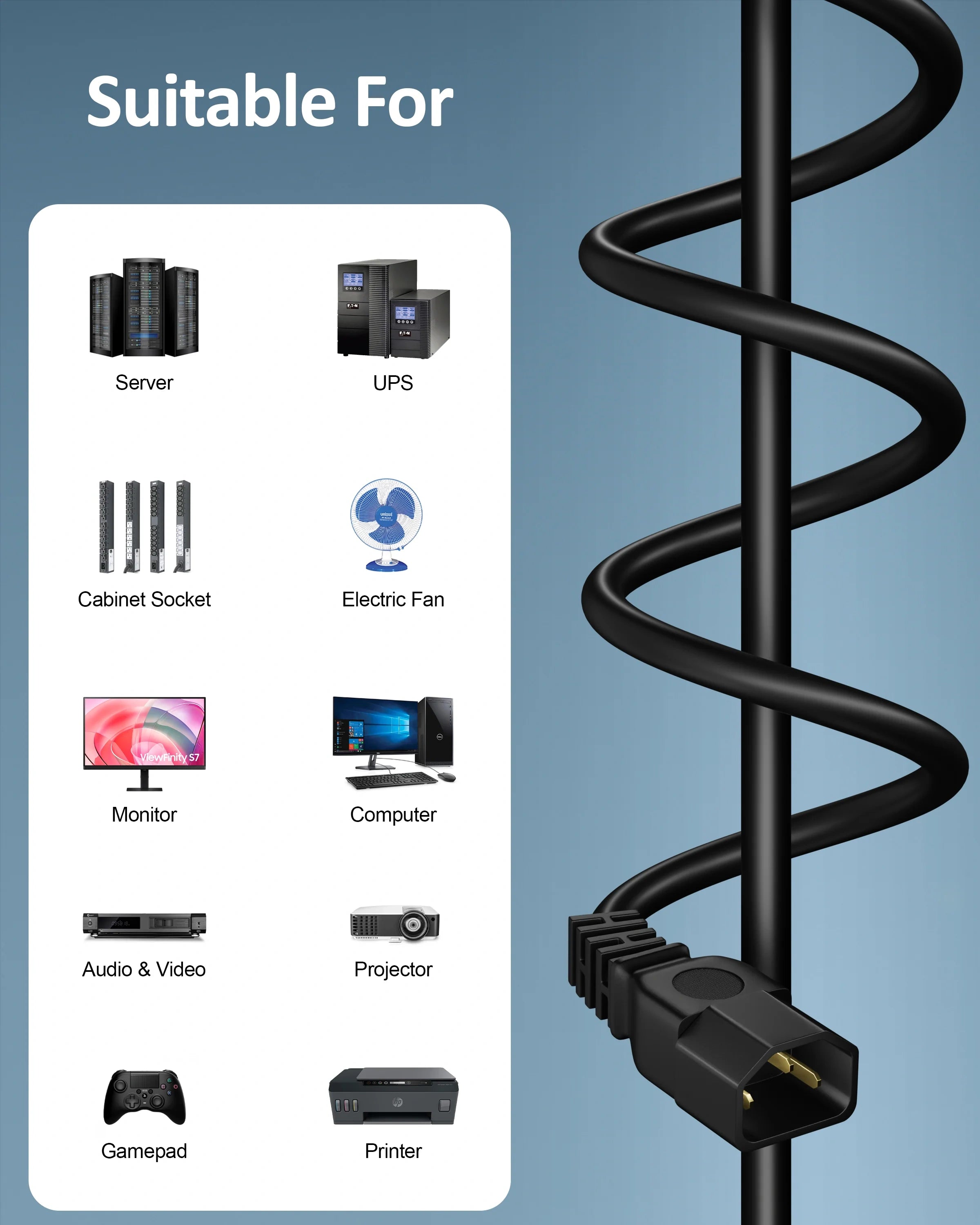 link power cable black