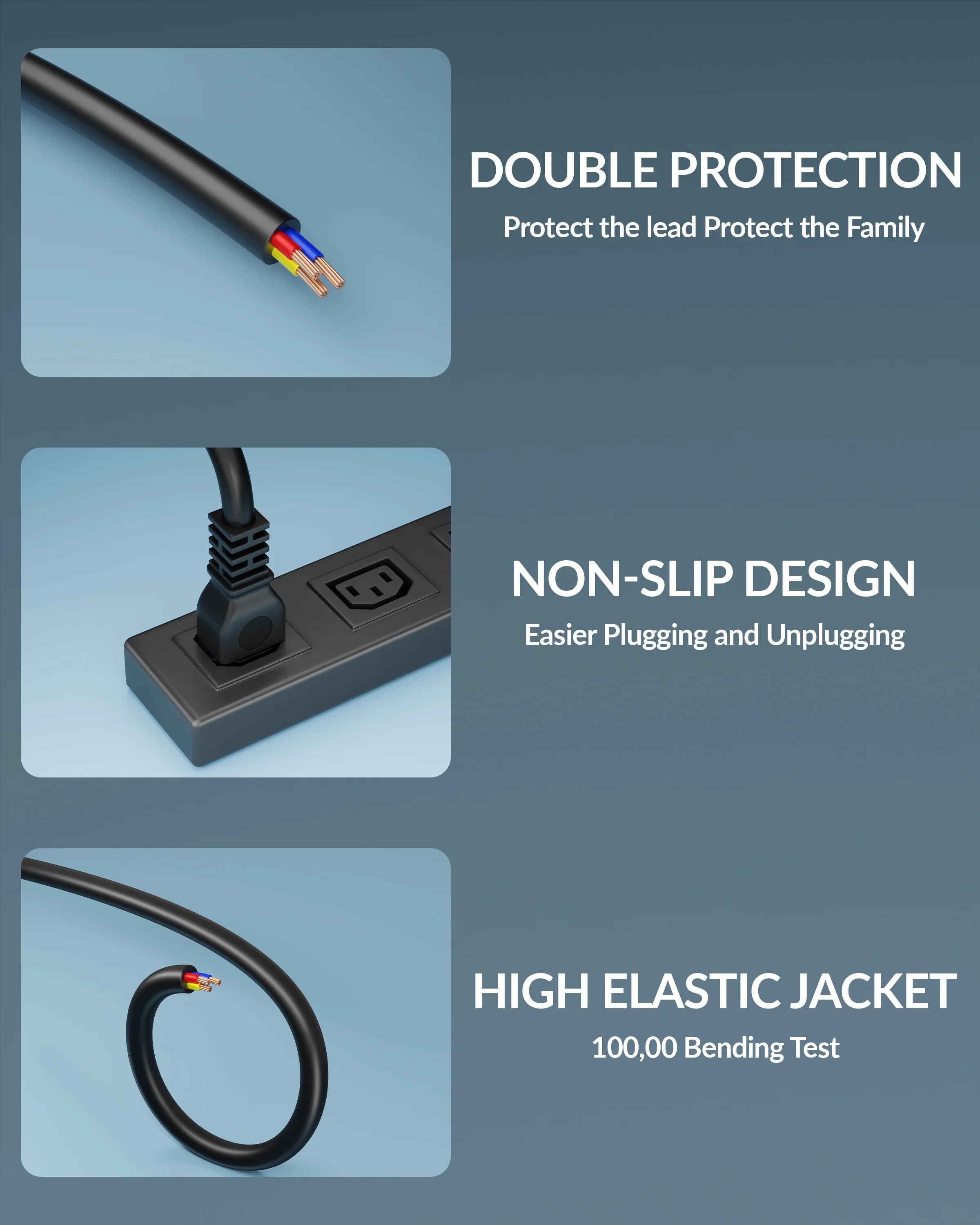 link power cable black
