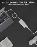 FEDUS 1M 3 Pin AC Laptop Power Cord Cable Notebook Computer Replacement Charger Cord Wire 18AWG Laptop Adapter Power Cable Laptop Charger Power Cord Universal Mickey Mouse Connector Power Cord