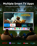 FEDUS LED Projector, Full HD 1080p Home Projector with 4K Support, Portable Smart Projector Compatible with YouTube, Netflix, Prime Video, Laptop, Mobile, TV, HDMI Devices for Indoor & Outdoor Use
