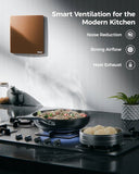 FEDUS LUMIO 150mm (6 Inch) Axial Exhaust Fan for Kitchen & Bathroom, 1850 RPM Turbo Speed,100% Copper Motor, Automatic Shutter, Silent Operation, Premium ABS Body, Ventilation Home & Office (Metallic Mocha) FEDUS