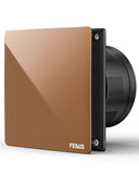 FEDUS LUMIO 150mm (6 Inch) Axial Exhaust Fan for Kitchen & Bathroom, 1850 RPM Turbo Speed,100% Copper Motor, Automatic Shutter, Silent Operation, Premium ABS Body, Ventilation Home & Office (Metallic Mocha) FEDUS