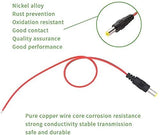 FEDUS 10 inch 30cm 2.1 x 5.5mm Male DC Power Pigtail Connectors for CCTV Surveillance Camera