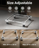 MAXISTAND Heavy Duty Metal washing machine Stand (No Wheels) (20x20 to 27x30 Inch) | For Refrigerator, Fridge & Dishwasher FEDUS
