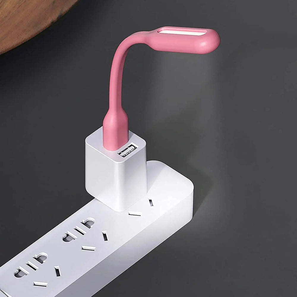 FEDUS Mini Adjustable Book USB LED Light Night Lamps for Power Bank, PC Laptop Computer Keyboard, Flexible Goose Neck Reading (Pack of 5 Colour As Per Availability) FEDUS