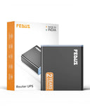 FEDUS Router UPS for Home Office, 12V 2A Support, 4400mAh Li-ion Battery Mini UPS for WiFi Router with Power Adapter, Uninterrupted Power Supply Smart Charging Compatible with TP-Link, D-Link, Netgear