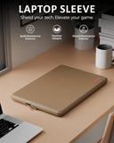 FEDUS MONARC Designer Premium Vegan Leather Laptop Sleeve Bag Case, Shockproof Office Laptop Cover Pouch Accessories Carrying Bag for MacBook, HP, Dell, Lenovo, Asus for Men & Women