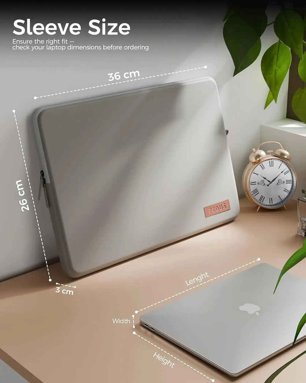 FEDUS MONARC Designer Premium Vegan Leather Laptop Sleeve Bag Case, Shockproof Office Laptop Cover Pouch Accessories Carrying Bag for MacBook, HP, Dell, Lenovo, Asus for Men & Women FEDUS