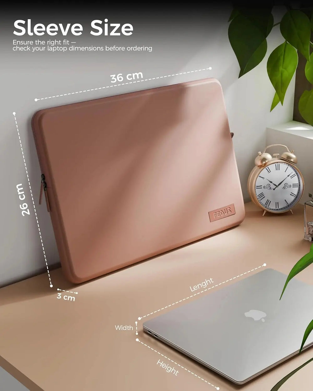 FEDUS MONARC Designer Premium Vegan Leather Laptop Sleeve Bag Case, Shockproof Office Laptop Cover Pouch Accessories Carrying Bag for MacBook, HP, Dell, Lenovo, Asus for Men & Women FEDUS