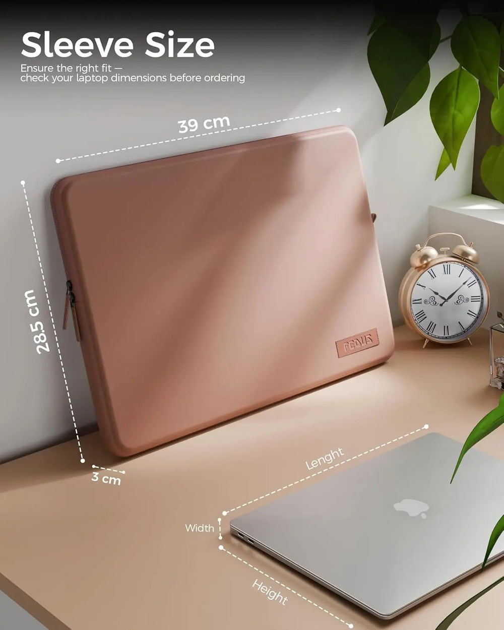 FEDUS MONARC Designer Premium Vegan Leather Laptop Sleeve Bag Case, Shockproof Office Laptop Cover Pouch Accessories Carrying Bag for MacBook, HP, Dell, Lenovo, Asus for Men & Women FEDUS
