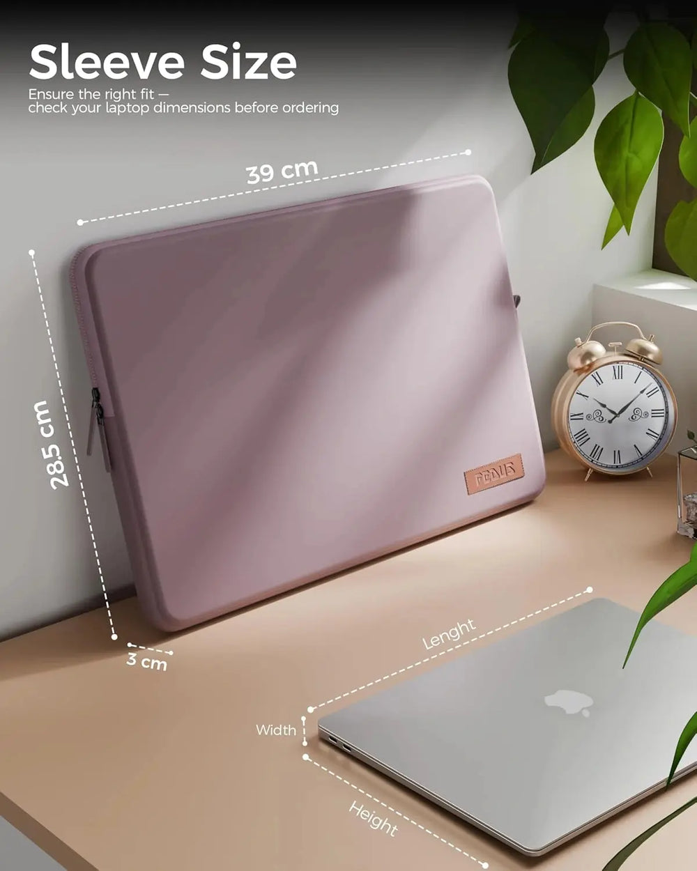 FEDUS MONARC Designer Premium Vegan Leather Laptop Sleeve Bag Case, Shockproof Office Laptop Cover Pouch Accessories Carrying Bag for MacBook, HP, Dell, Lenovo, Asus for Men & Women FEDUS